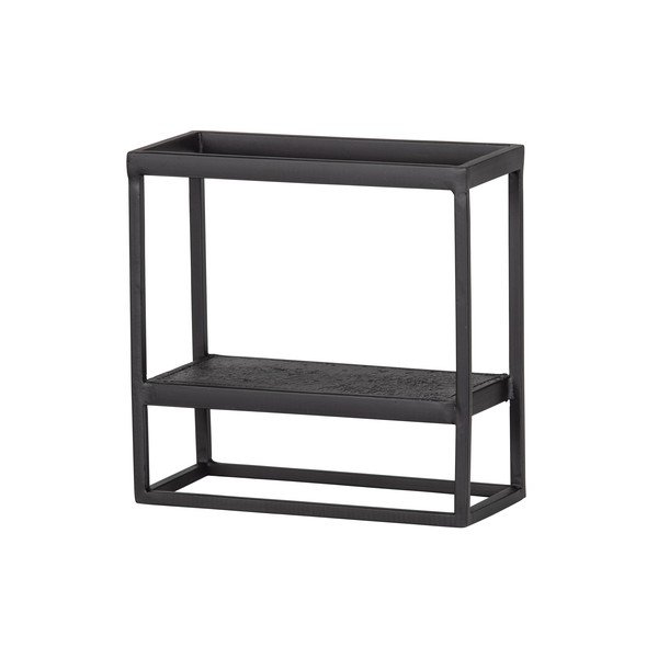 Fekete fém fali polc 40x40 cm Febe – WOOOD-image-1