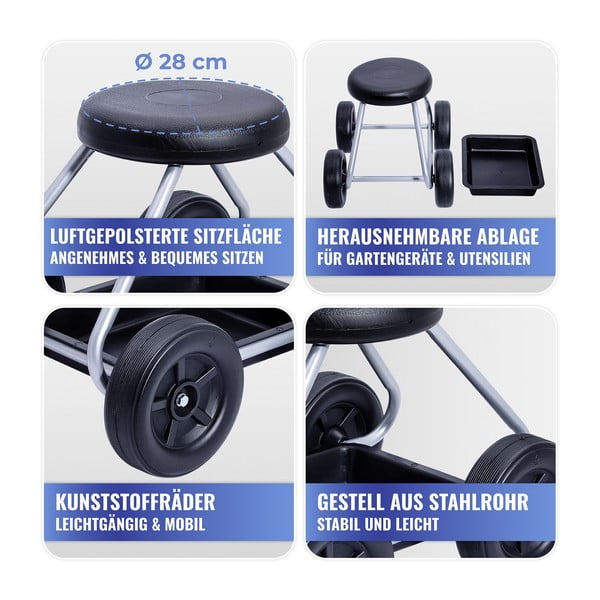 Fekete-szürke kerti ülőke Secura – Maximex-image-4