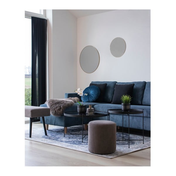 Jersey falitükör aranyszínű kerettel, ø 40 cm - House Nordic-image-2