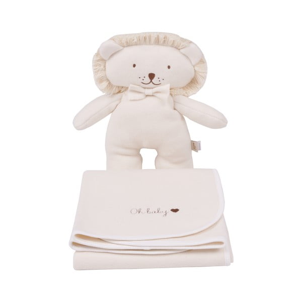 Krémszínű organikus pamut gyerek takaró 75x90 cm Organic – Malomi Kids-image-2