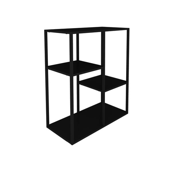 Lite fekete fém polc, magasság 81 cm - Canett-image-4