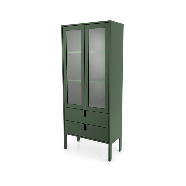 Uno sötétzöld vitrin, szélesség 76 cm - Tenzo-image-2