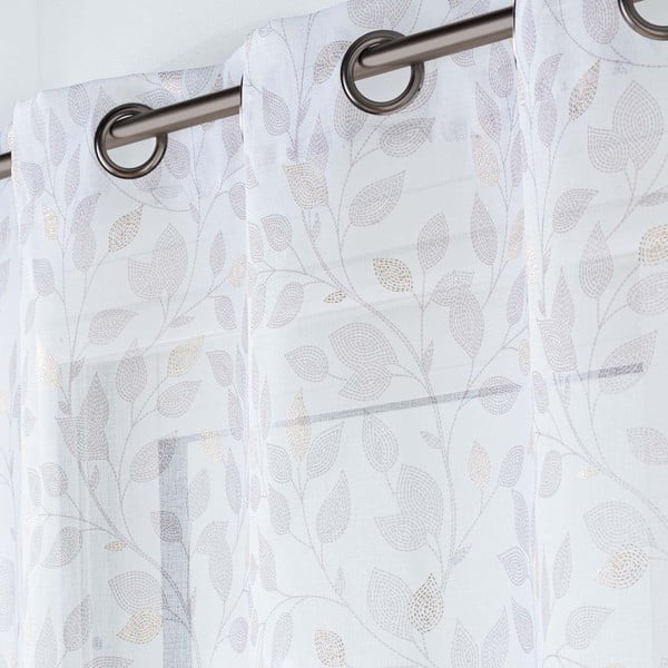 Fehér voile fényáteresztő függöny 140x280 cm Duchesse – douceur d'intérieur-image-2