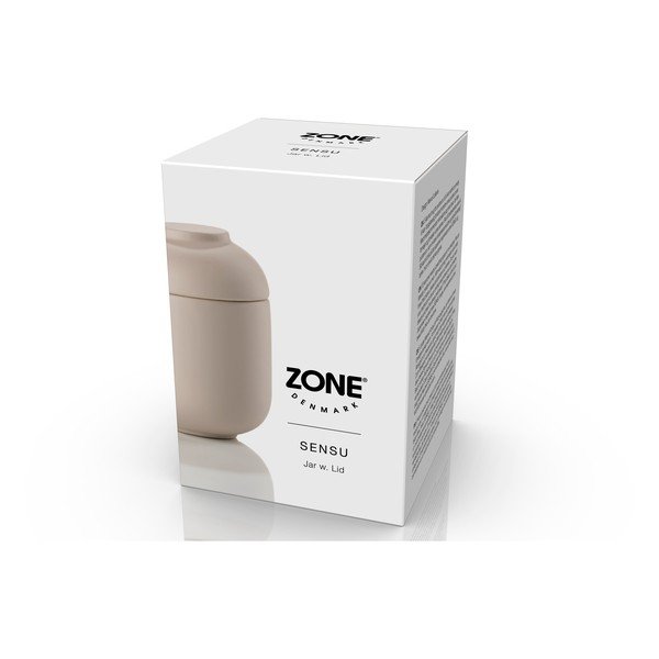 Bézs agyagkerámia fürdőszobai rendszerező vattakorongokhoz Sensu – Zone-image-4