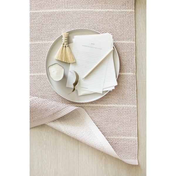 Világos rózsaszín kültéri-beltéri futószőnyeg 70x180 cm Carl Pale Rose – Pappelina-image-1