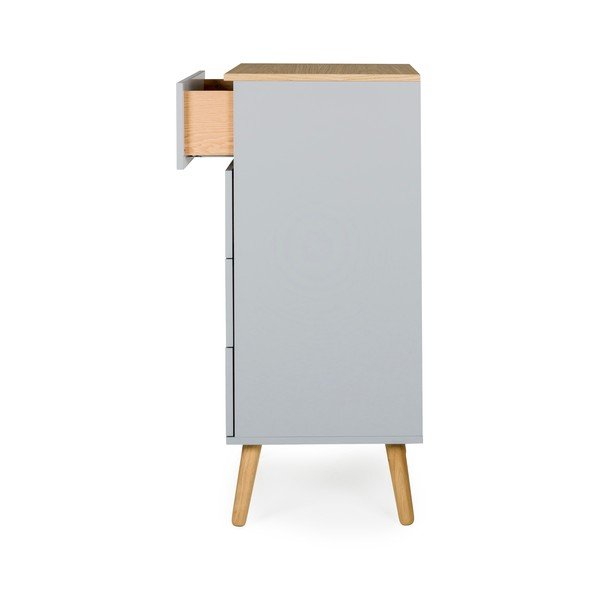 Dot szürke szekrény tölgyfa dekorral, szélesség 55 cm - Tenzo-image-4