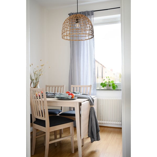 Filippa matt lakkozott tölgyfa étkezőasztal lehajtható asztallappal, 120 x 80 cm - Rowico-image-3