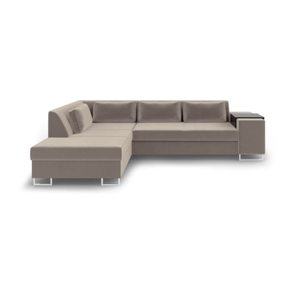 San Antonio bézs kinyitható kanapé, bal oldali - Cosmopolitan Design