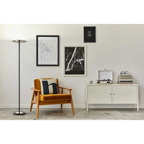 Fekete LED dimmelhető állólámpa üveg búrával (magasság 180 cm) Dent – Fischer & Honsel-image-1