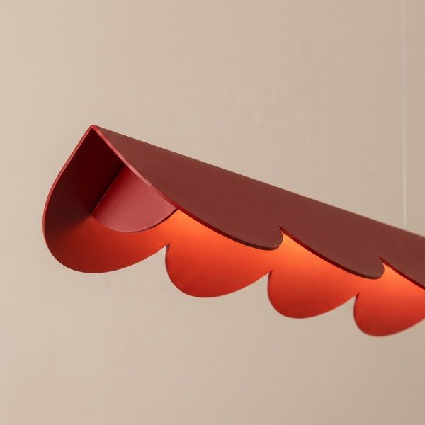 Piros alumínium LED függőlámpa BISCUIT – Thoro-image-4