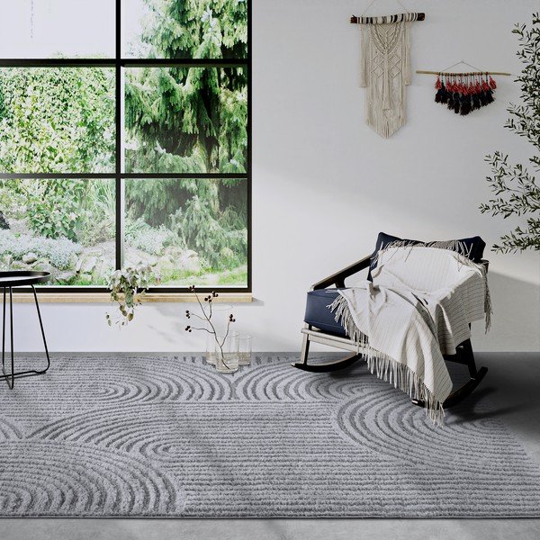 Szürke szőnyeg 200x280 cm Chappe Light Grey – Elle Decoration-image-1