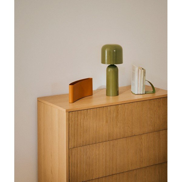 Zöld fém asztali lámpa (magasság 38 cm) Monze – Kave Home-image-2