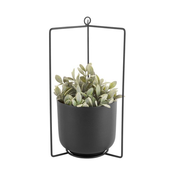 Spatial fekete fém függő virágcserép, magasság 36 cm-image-2