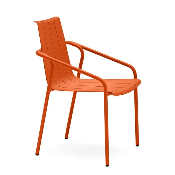 Narancssárga fém kerti szék szett 4 db-os Fleole – Ezeis