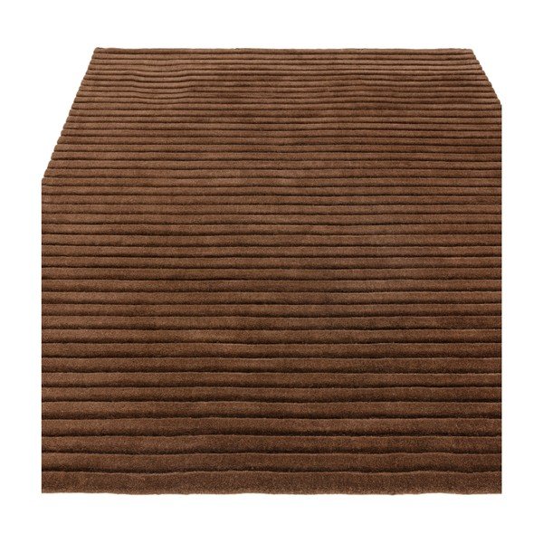 Sötétbarna kézi szövésű gyapjú szőnyeg 160x230 cm – Asiatic Carpets-image-1