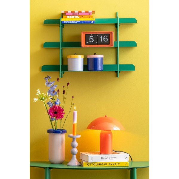 Zöld többszintes fém fali polc 60 cm Cool Retro – PT LIVING-image-1