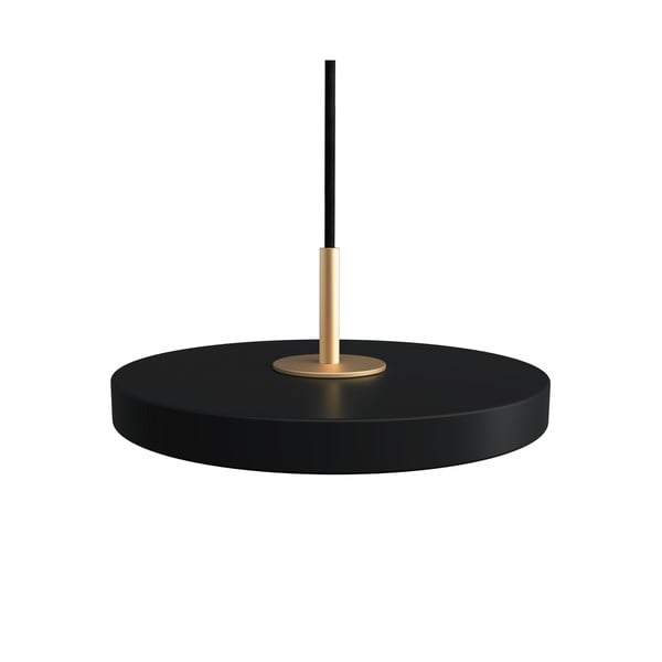 Fekete LED függőlámpa fém búrával ø 15 cm Asteria Micro – UMAGE