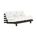 Krémszínű kinyitható kanapé 160 cm Roots Black Night – Karup Design