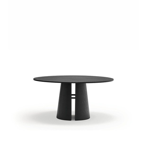 Kerek étkezőasztal kőrisfa dekorral ø 157 cm Cep – Teulat