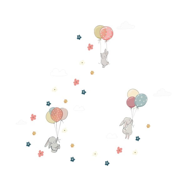 Flying Rabbits gyerek falmatrica - Ambiance-image-2