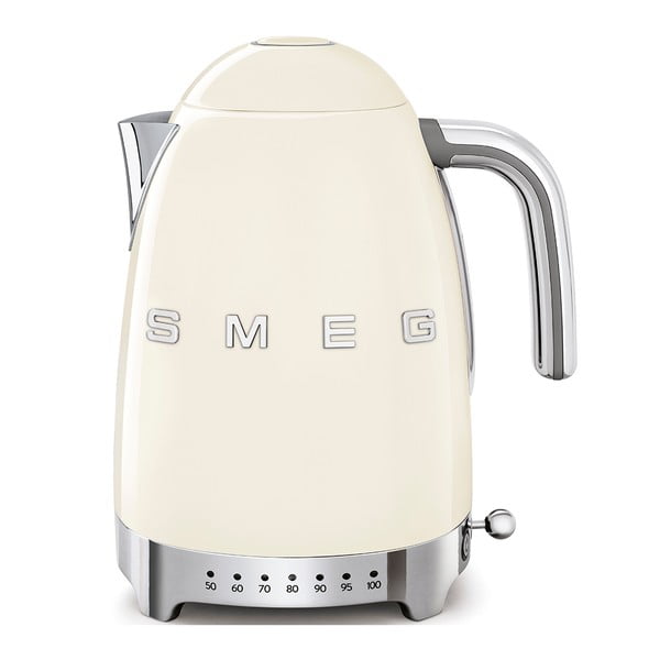 Krémszínű rozsdamentes acél vízforraló 1,7 l Retro Style – SMEG