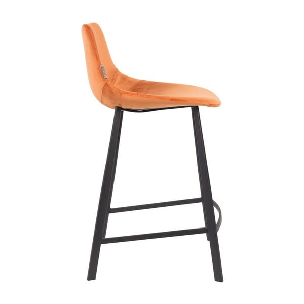 2 db narancssárga bárszék bársony kárpittal, magasság 91 cm - Dutchbone-image-2