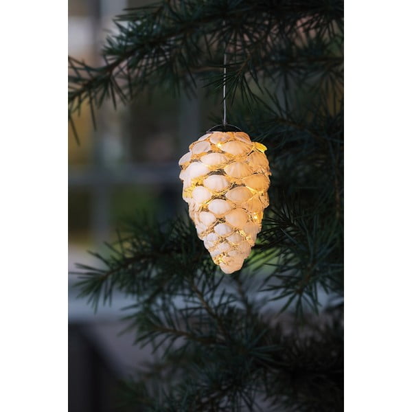 Fehér függő karácsonyi fénydekoráció ø 5 cm Celina – Sirius-image-1