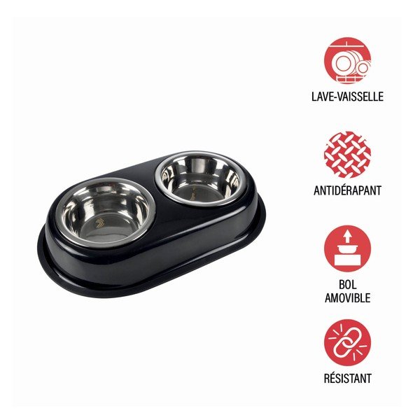 Műanyag tálka szett állvánnyal kutyáknak – Love Story-image-2