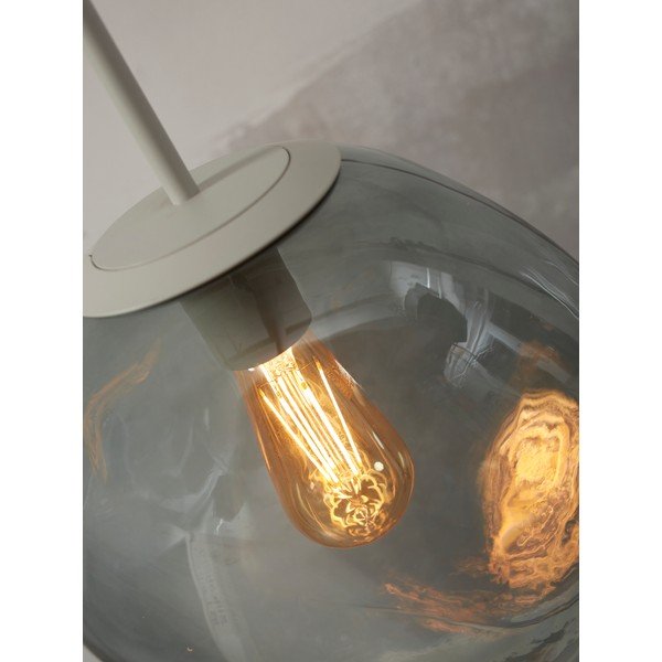 Szürke függőlámpa üveg búrával ø 12 cm Helsinki – it's about RoMi-image-4