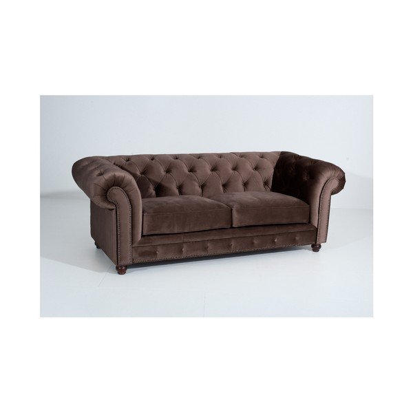 Orleans Velvet sötétbarna kanapé, 216 cm - Max Winzer-image-3