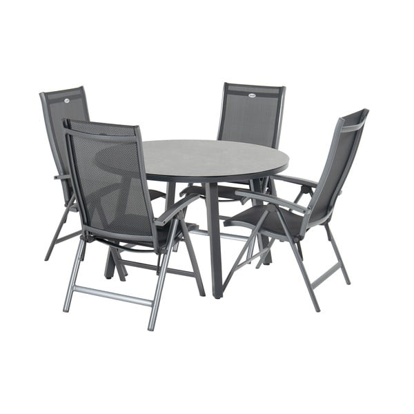 Sötétszürke fém kerti szék Salvatore – Hartman-image-2