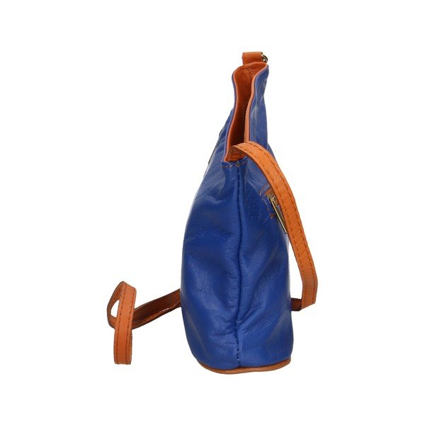 Garturo kék-barna bőr válltáska - Chicca Borse-image-2