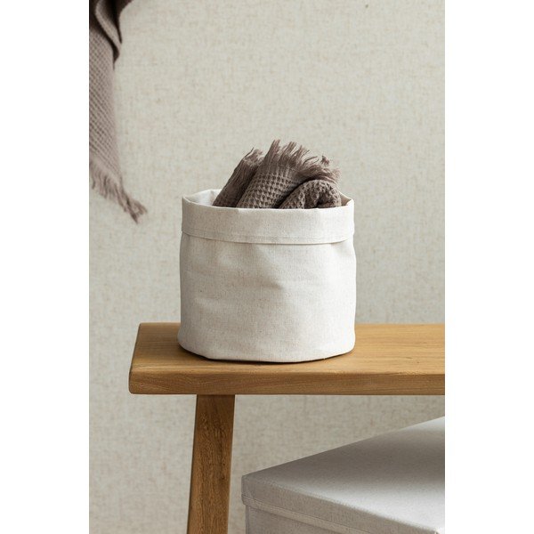 Textil tárolókosár ø 20x20 cm Soft Storage Round – Bigso-image-3