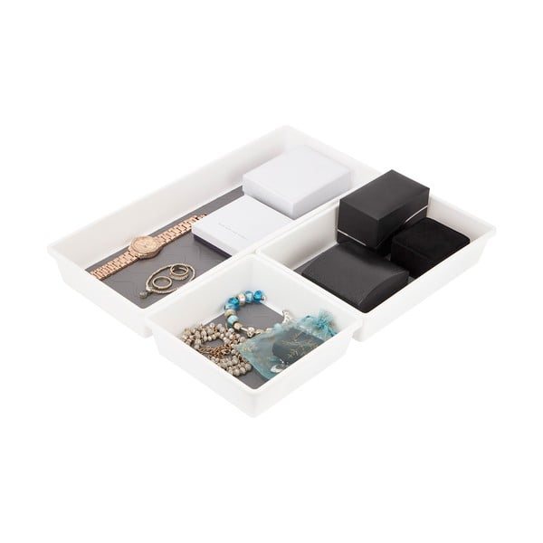 3 részes szürke-fehér csúszásgátló rekesz szett - Addis-image-1