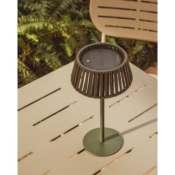 Napelemes LED asztali-hordozható kültéri lámpa (magasság 30 cm) Aldet – Kave Home-image-2