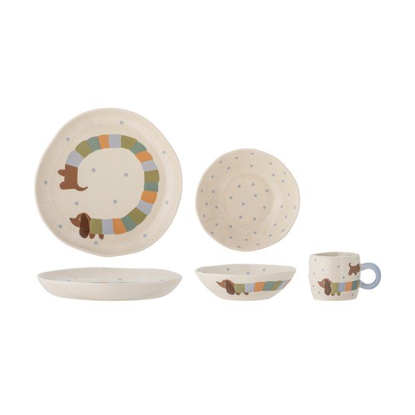 Kőedény gyerek étkészlet 3 db-os Charlie – Bloomingville Mini-image-2
