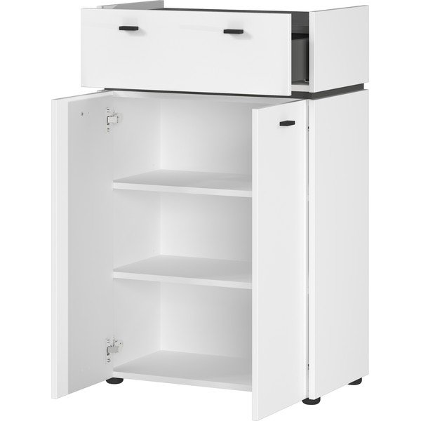 Fehér magas fürdőszoba szekrény 60x96 cm Modesto – Germania-image-2