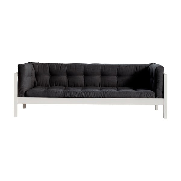 Fusion White/Linoso Dark Gray háromszemélyes kanapé - Karup