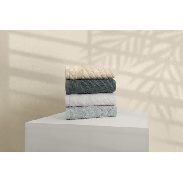 Sárga-szürke frottír pamut törölköző szett 4 db-os 50x90 cm – Foutastic-image-1