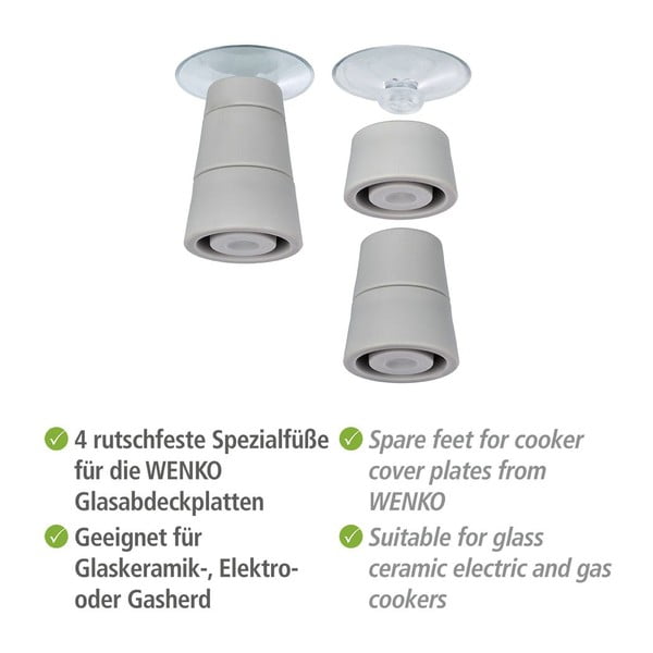 Universal alátét tűzhelyvédő üveglap alá, 4 db - Wenko-image-3