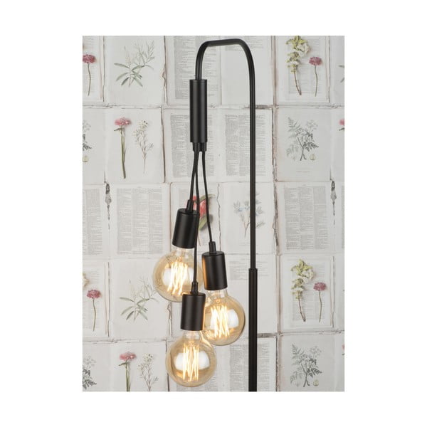 Fekete-szürke állólámpa fém búrával (magasság 190 cm) Oslo – it's about RoMi-image-2