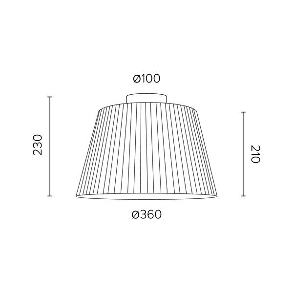 KAMI CP krémszínű mennyezeti lámpa, ⌀  36 cm - Sotto Luce-image-1