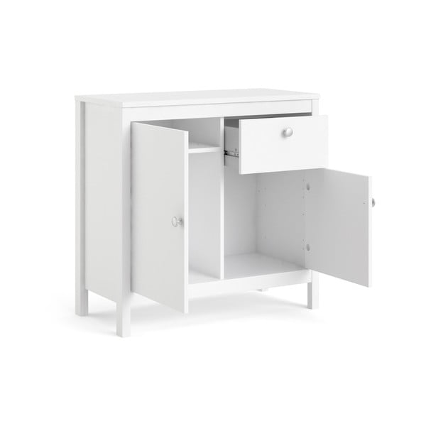 Fehér alacsony komód 82x80 cm Madrid – Tvilum-image-4