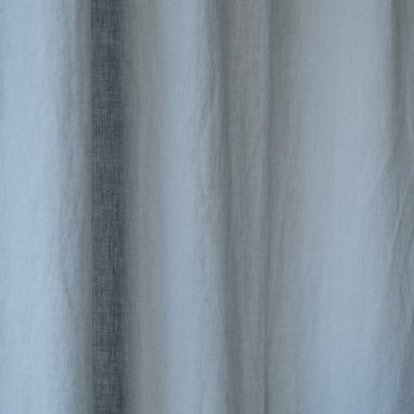 Night Time középen elhúzható szürke vászonfüggöny, 250 x 140 cm - Linen Tales-image-1