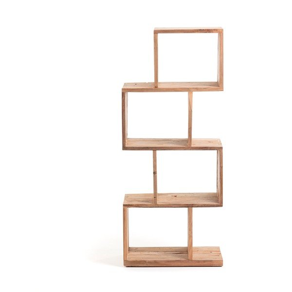 Natúr színű teakfa könyvespolc 55x132x30 cm Aroba – Kave Home