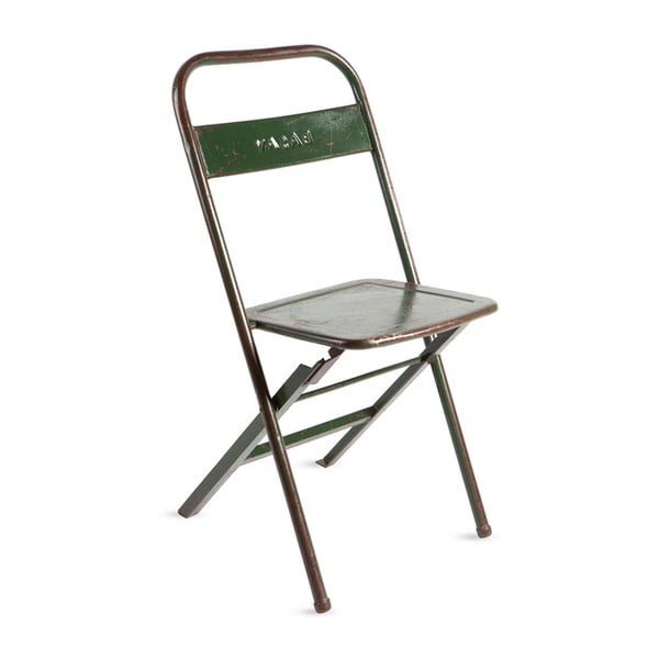 Mash patinás zöld fém szék - RGE