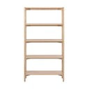Natúr színű könyvespolc tölgyfa dekorral 86x160x30 cm Braidwood – Actona