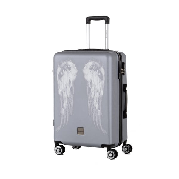 Wings szürke bőrönd, 71 l - Berenice