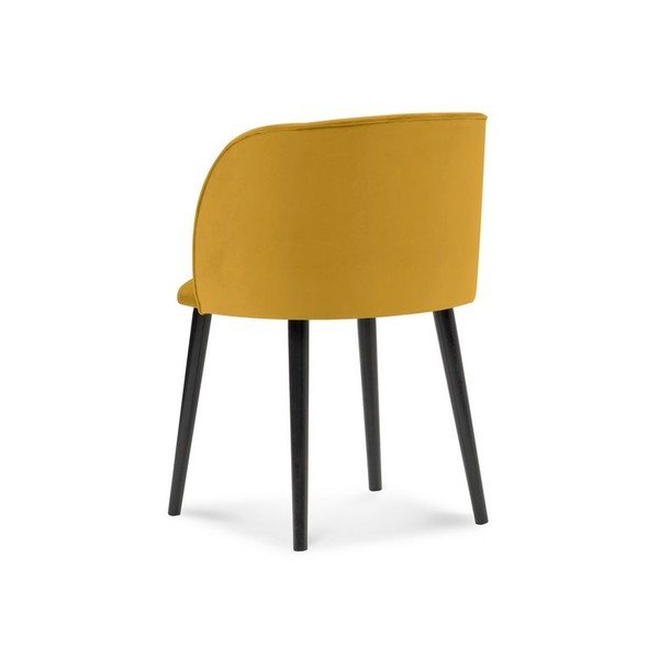 Aurora sárga étkezőszék bársony kárpittal - Windsor & Co Sofas-image-2