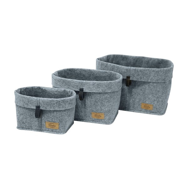 Felt szürke textil rendszerező, 30 x 18 cm - Wenko-image-3